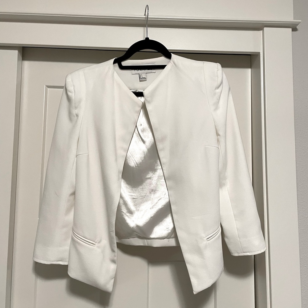 Forever21 White Blazer